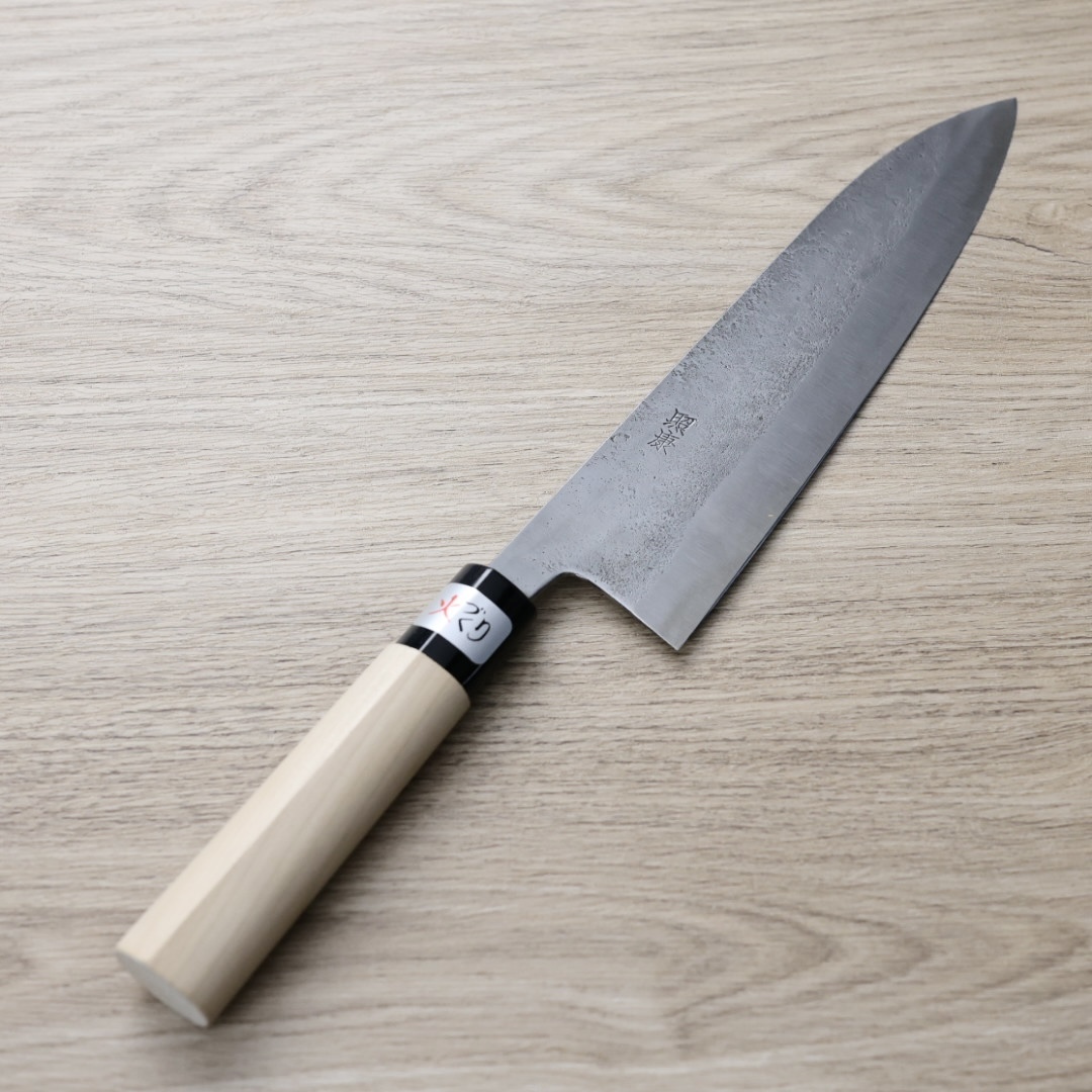 藤原照康 梨地 牛刀210mm 白紙1號鋼