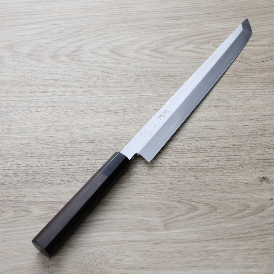 佐海 中川打刃物x清水將史 先丸柳刃 270mm 銀三鋼