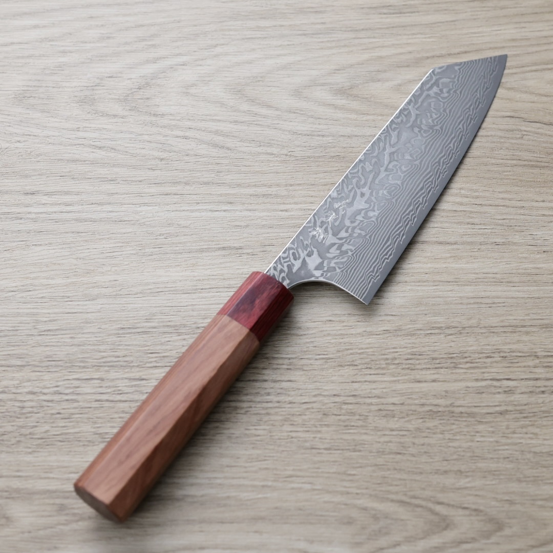 加藤義實 文化 170mm SG2粉末HSS鋼 鎳染大馬士革