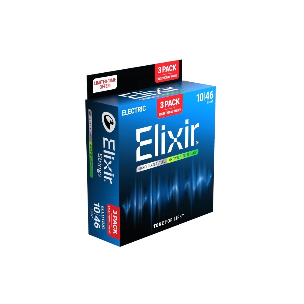 Elixir ELIXIR 16572 電吉他 OPTIWEB 10-46 3SET 第 3 張圖片｜三峽吉他 / Bass