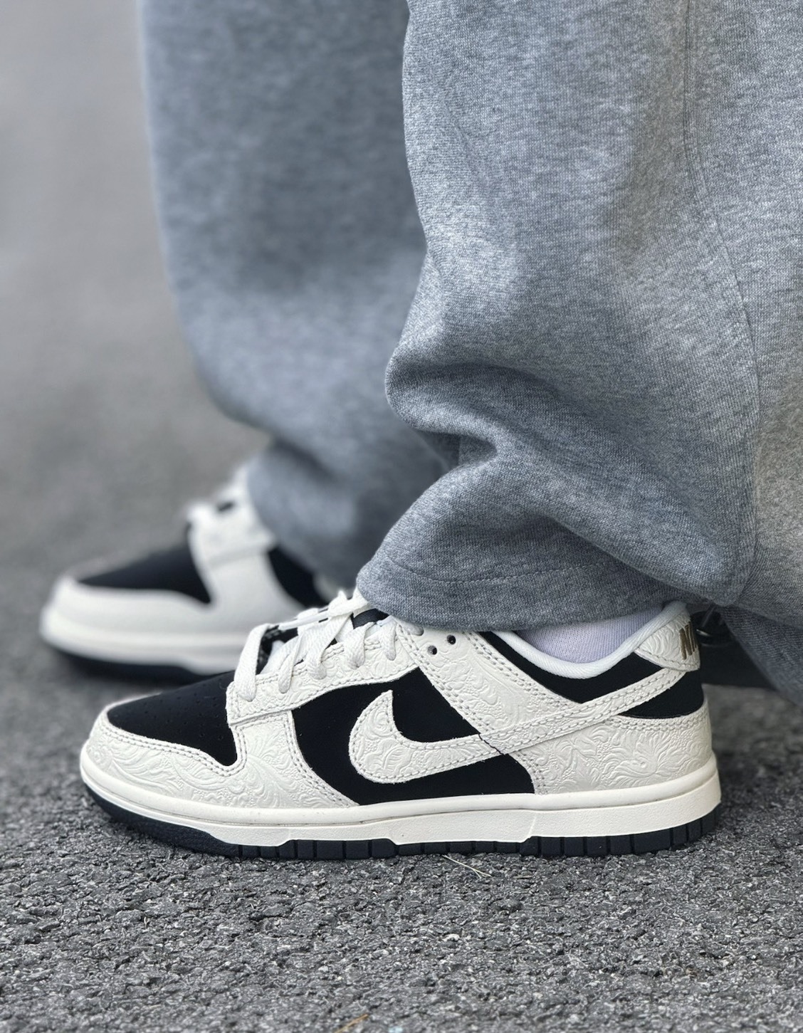 【OWN】NIKE Dunk Low Embossed Baroque CNY 新年款 低筒 板鞋 女款 國外限定 浮雕 熊貓 黑白 IF3944-001