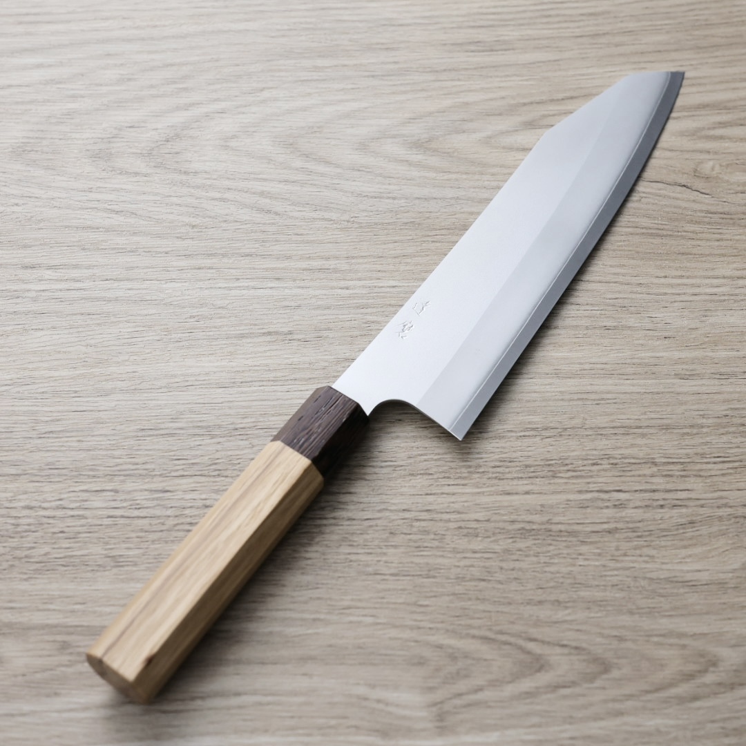 達磨刃物 古川晃裕  牛刀 210mm 銀三鋼 梨地大馬士革