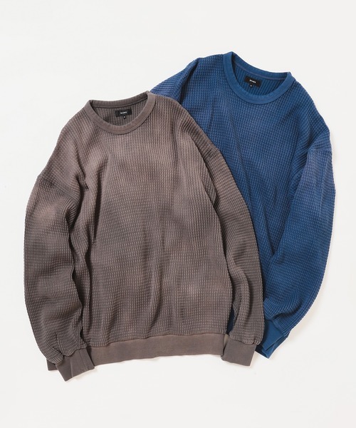 <折扣開始！> 日本 BEAMS 洗舊 寬鬆 華夫格 兩色