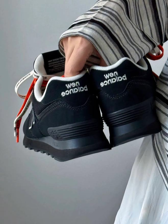 Niko and... X NEW BALANCE 574 聯名款 黑奶油 全黑 絨面 網布 異材質 U574NAB