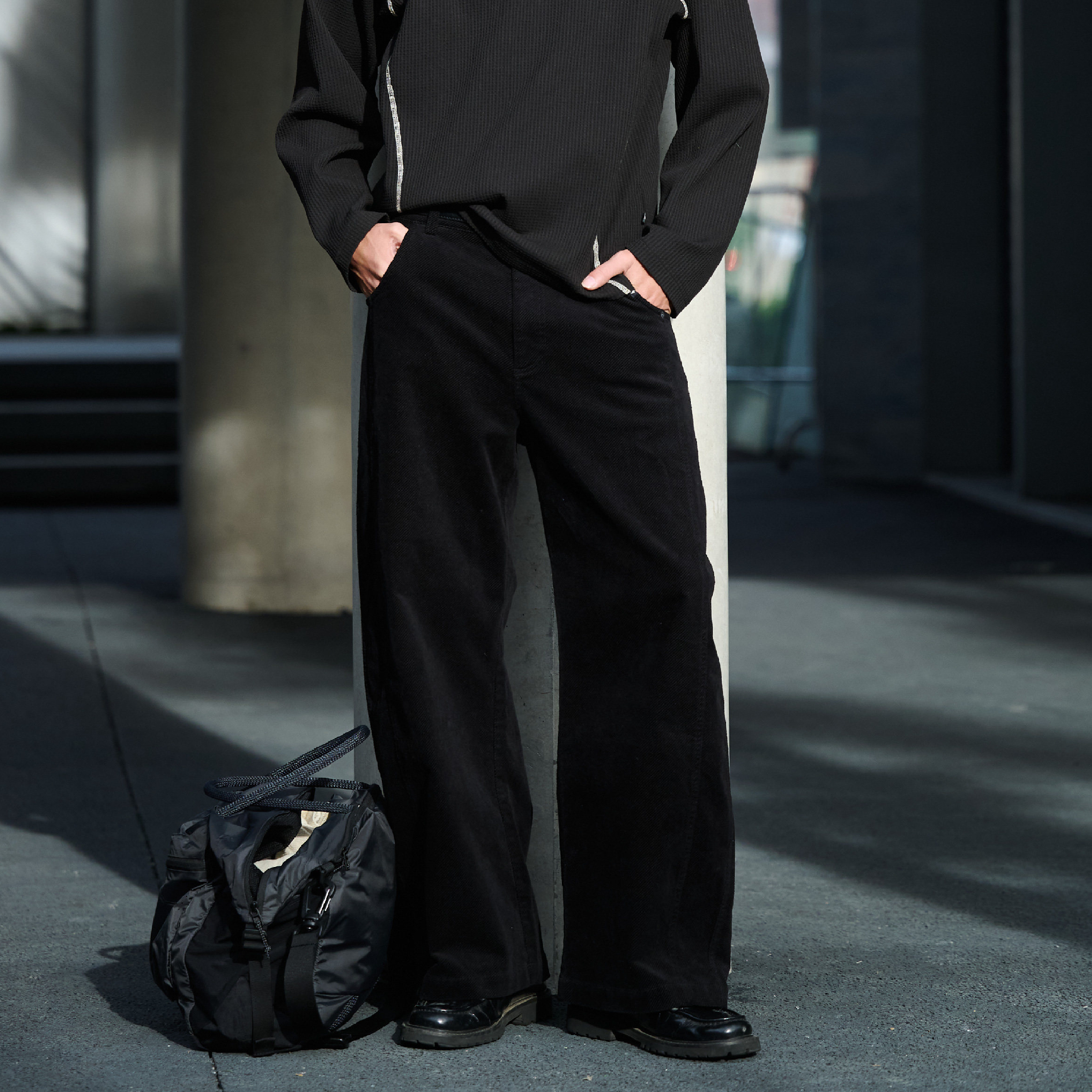 BOHRHOO Corduroy Curved Pants 燈芯絨 彎刀長褲 [BH1074]