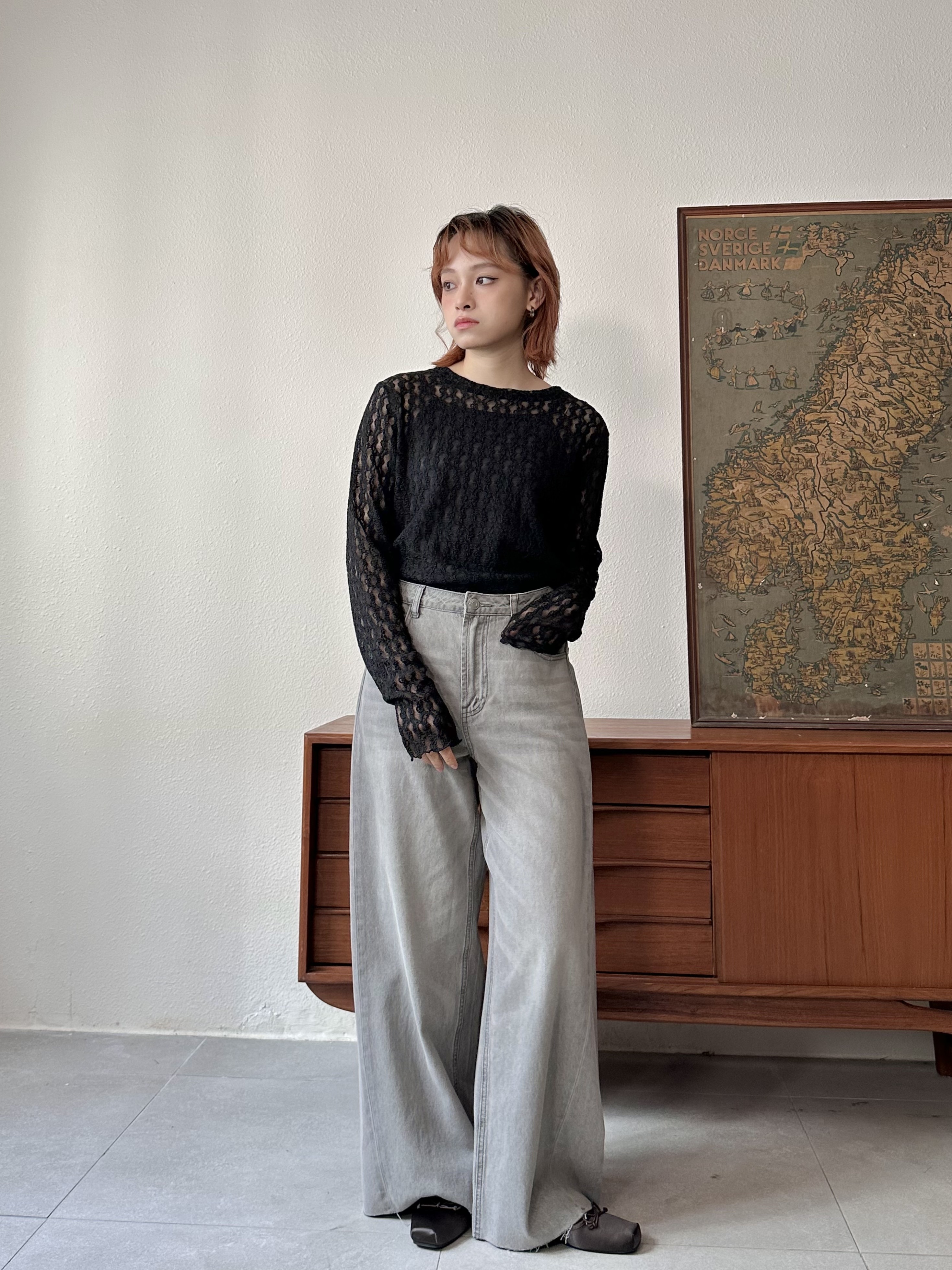 側縫線挺簿款灰牛 ! - TR52594