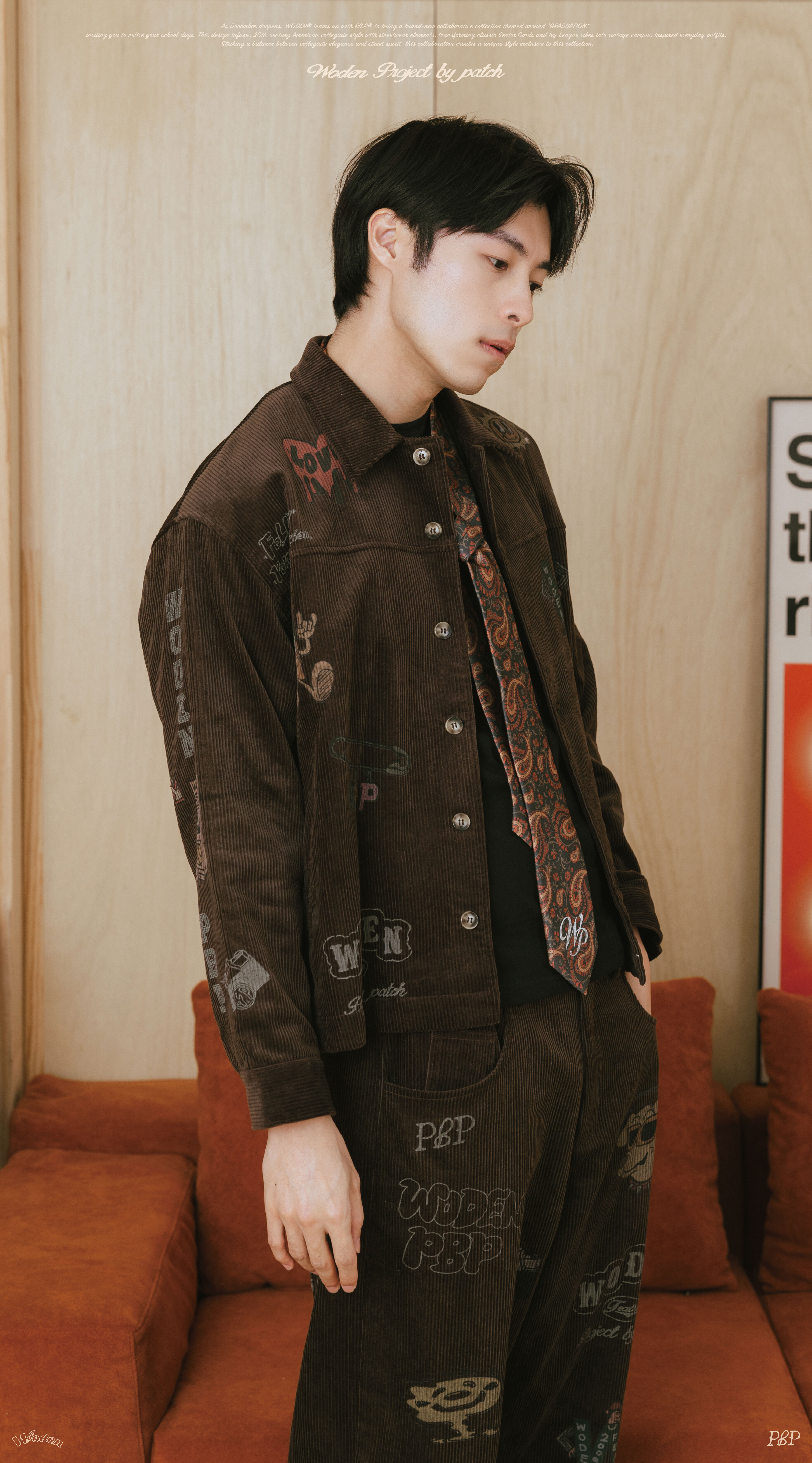 WODEN® X P.B.P® Senior cords 025 Corduroy Jacket