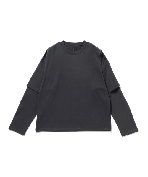 <折扣開始！> 日本 BEAMS 假兩件 寬短 長袖 三色