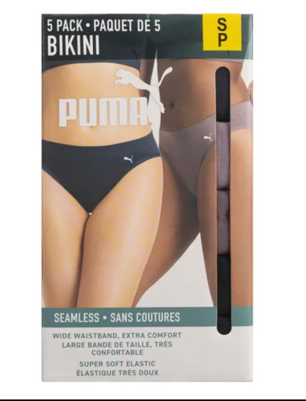 PUMA 女裝無痕內褲（5條盒裝）