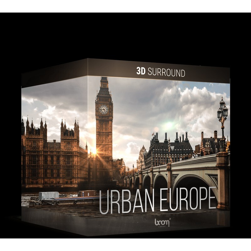 BOOM Library Urban Europe 3D Surround｜環繞環境音效庫