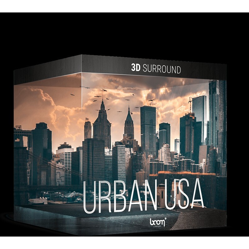 BOOM Library Urban USA 3D Surround｜3D環繞環境音效庫