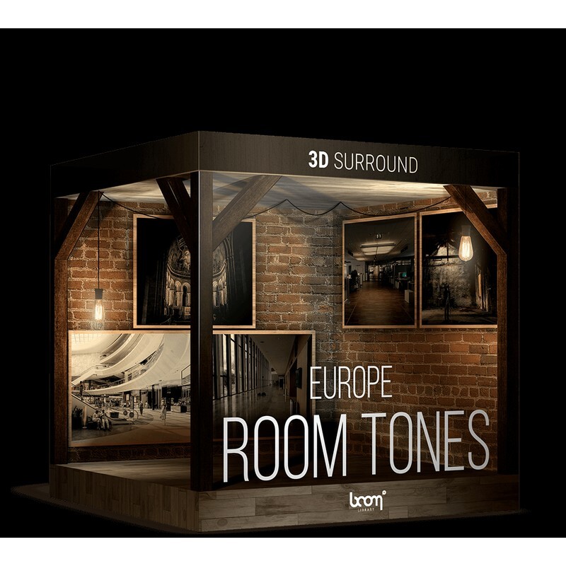 BOOM Library Room Tones Europe 3D Surround｜3D室內環境音效庫