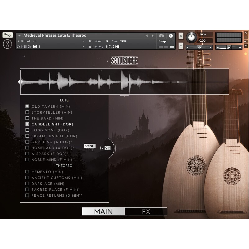Sonuscore Lute & Therebo Medieval Phrases｜中世紀樂句音源