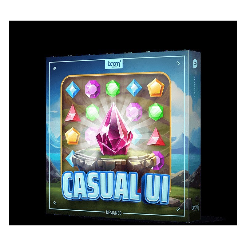 BOOM Library Casual UI DESIGNED｜使用者介面音效庫