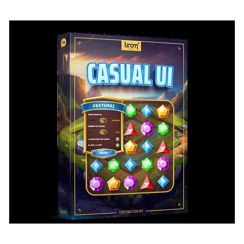 BOOM Library Casual UI CK｜UI音效素材包