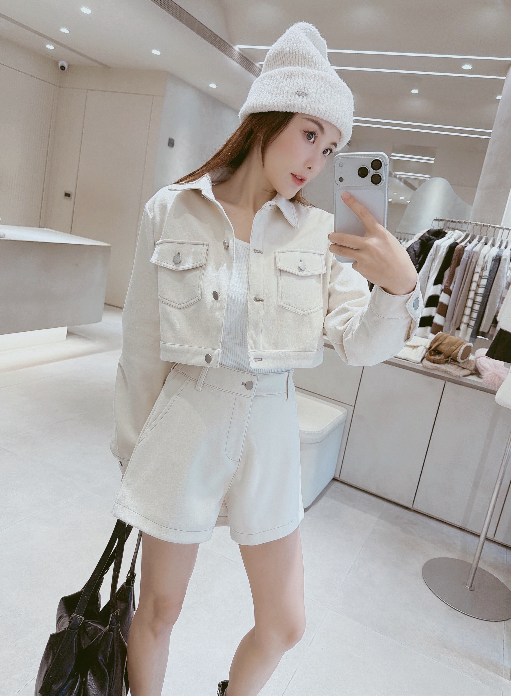 挺料車線短版襯+後鬆緊短褲