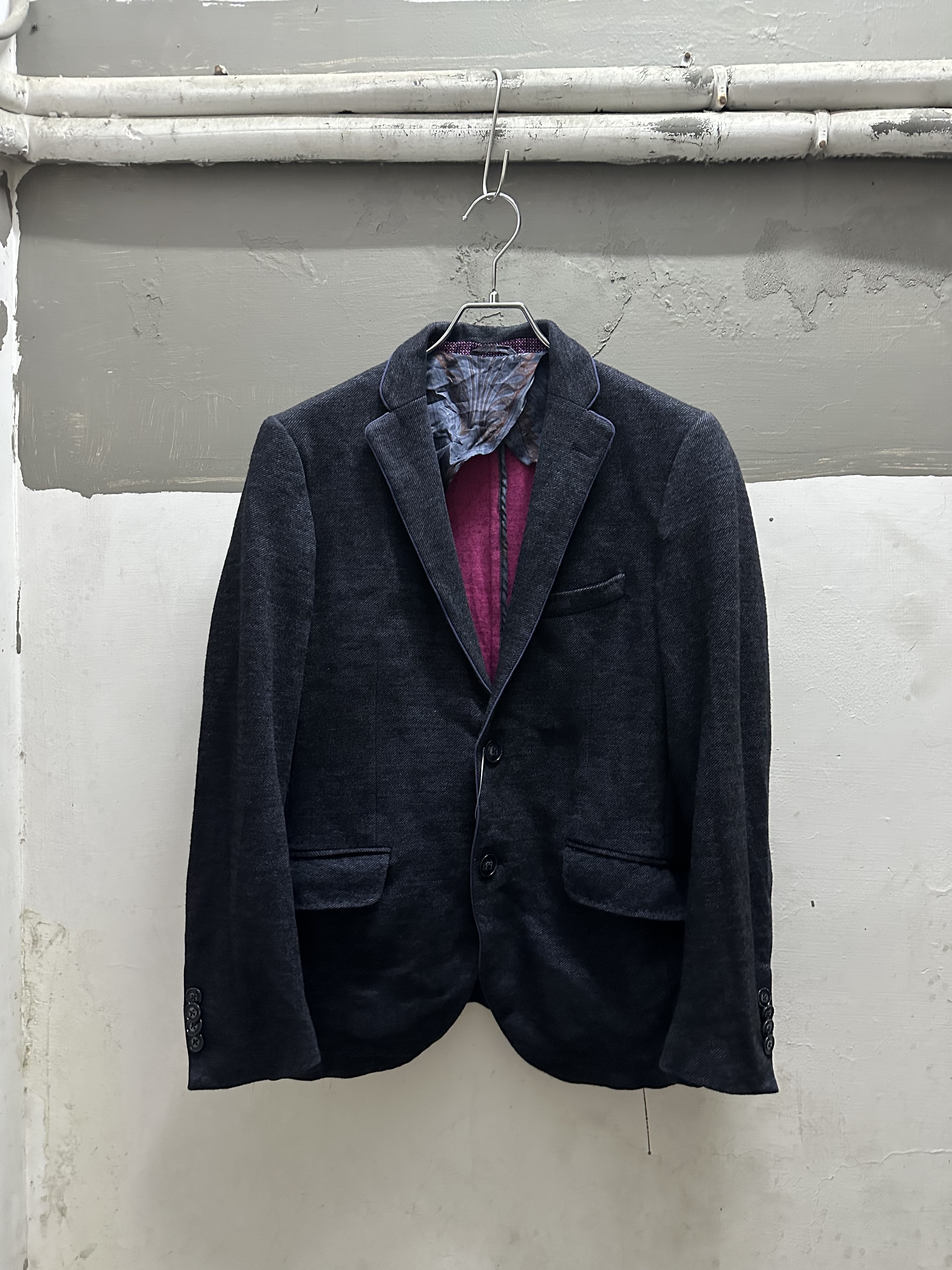 ETRO COTTON X WOOL NEW JERSEY JACKET (MADE IN ITALY)