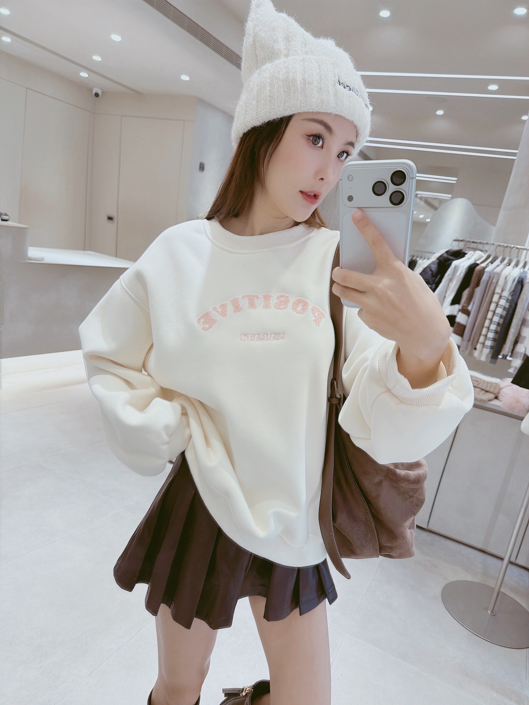 配色絨布NA LATI內刷毛棉質衣