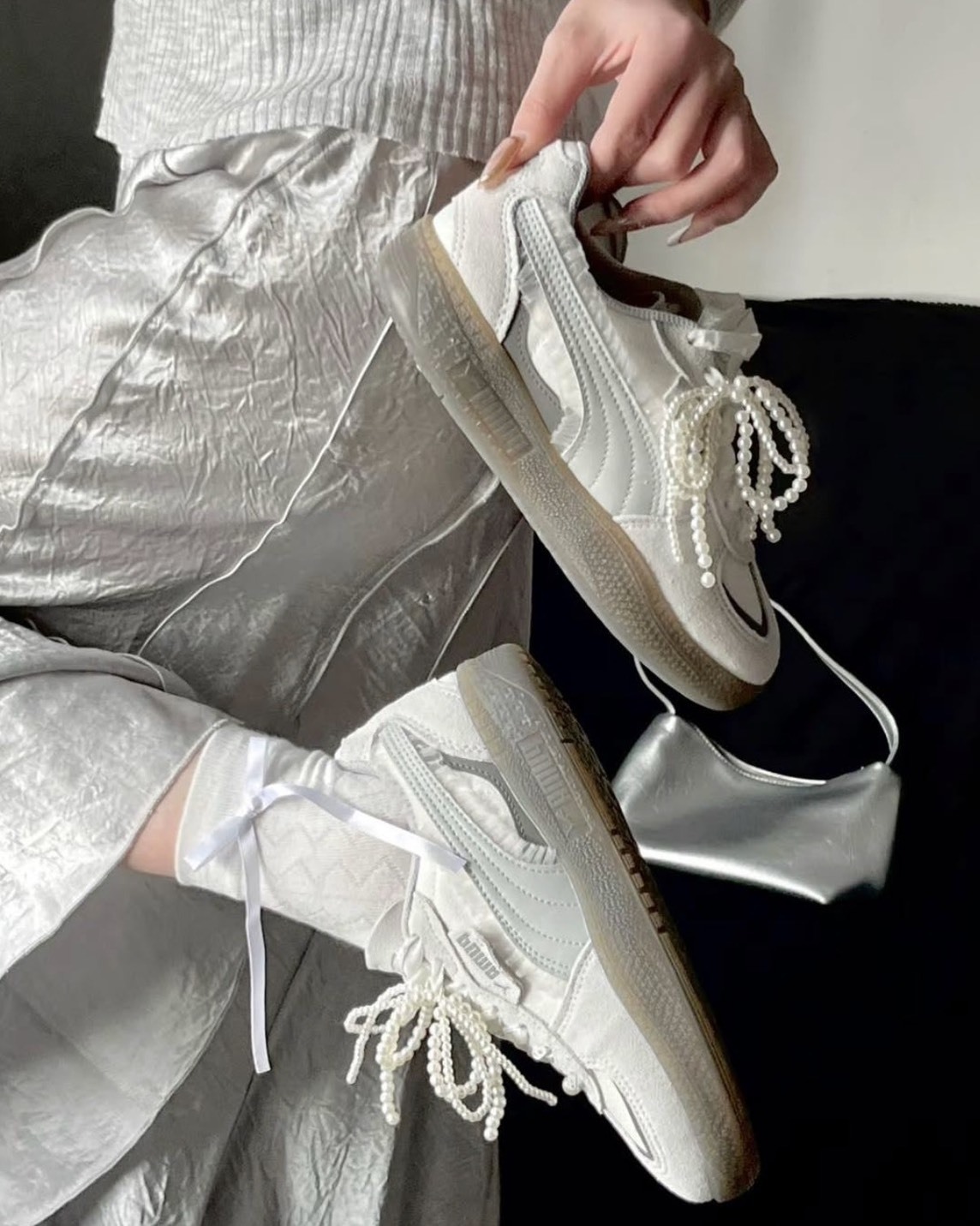 <快速出貨> PUMA Palermo 珍珠蕾絲