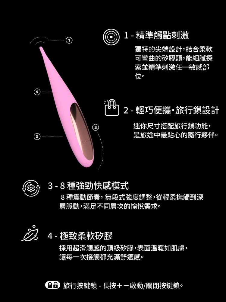 LELO DOT Travel C點尖頭震動按摩器 lelo門市 lelo哪裡買