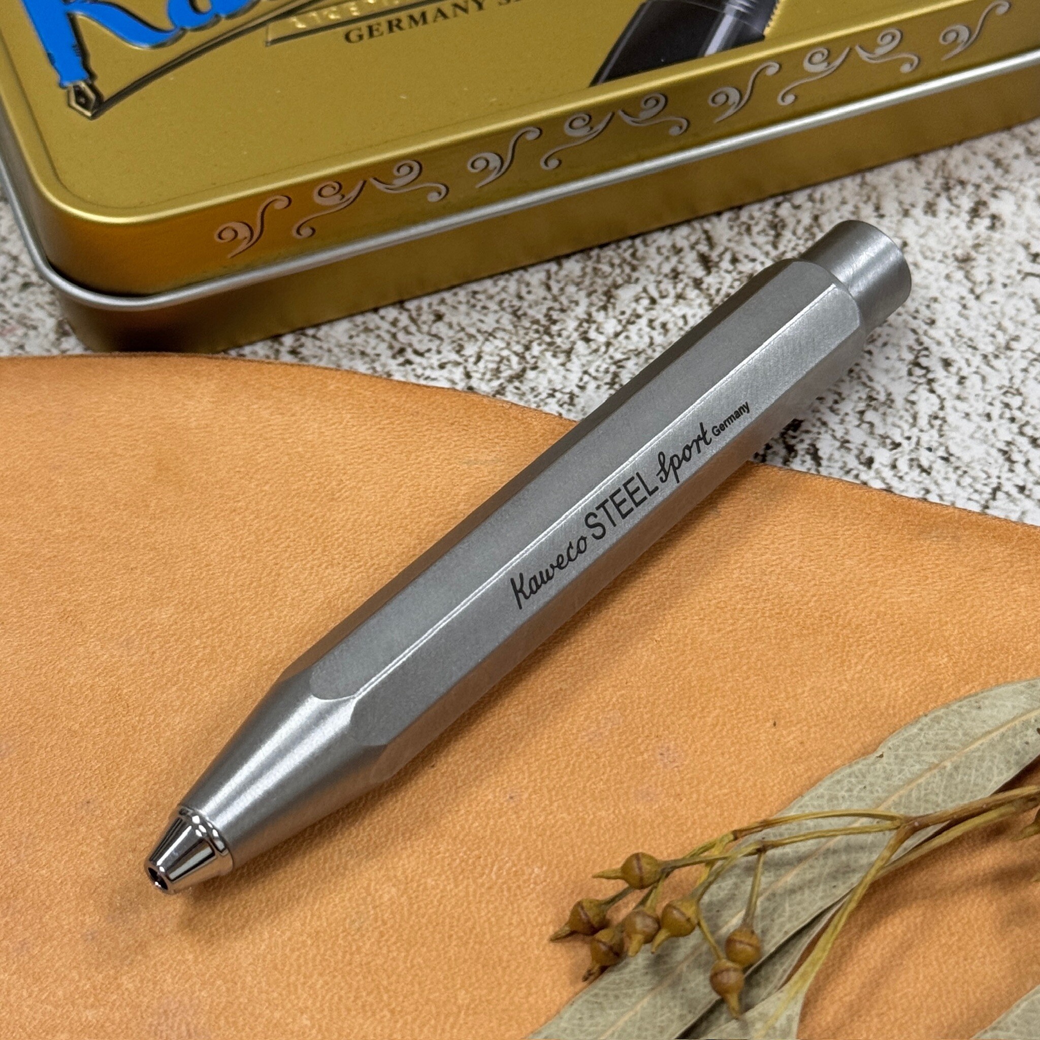 德國 KAWECO ｜Steel Sport 不鏽鋼 短版 原子筆