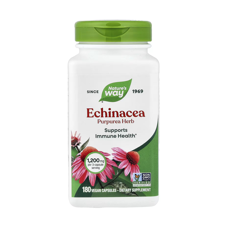Nature's Way, Echinacea 400 mg, 180 Vegetarian Capsules