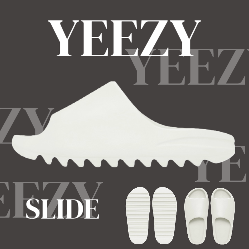 YEEZY SLIDE 純白 雪白 YE KANYE WEST 拖鞋 鋸齒 休閒 YS-01