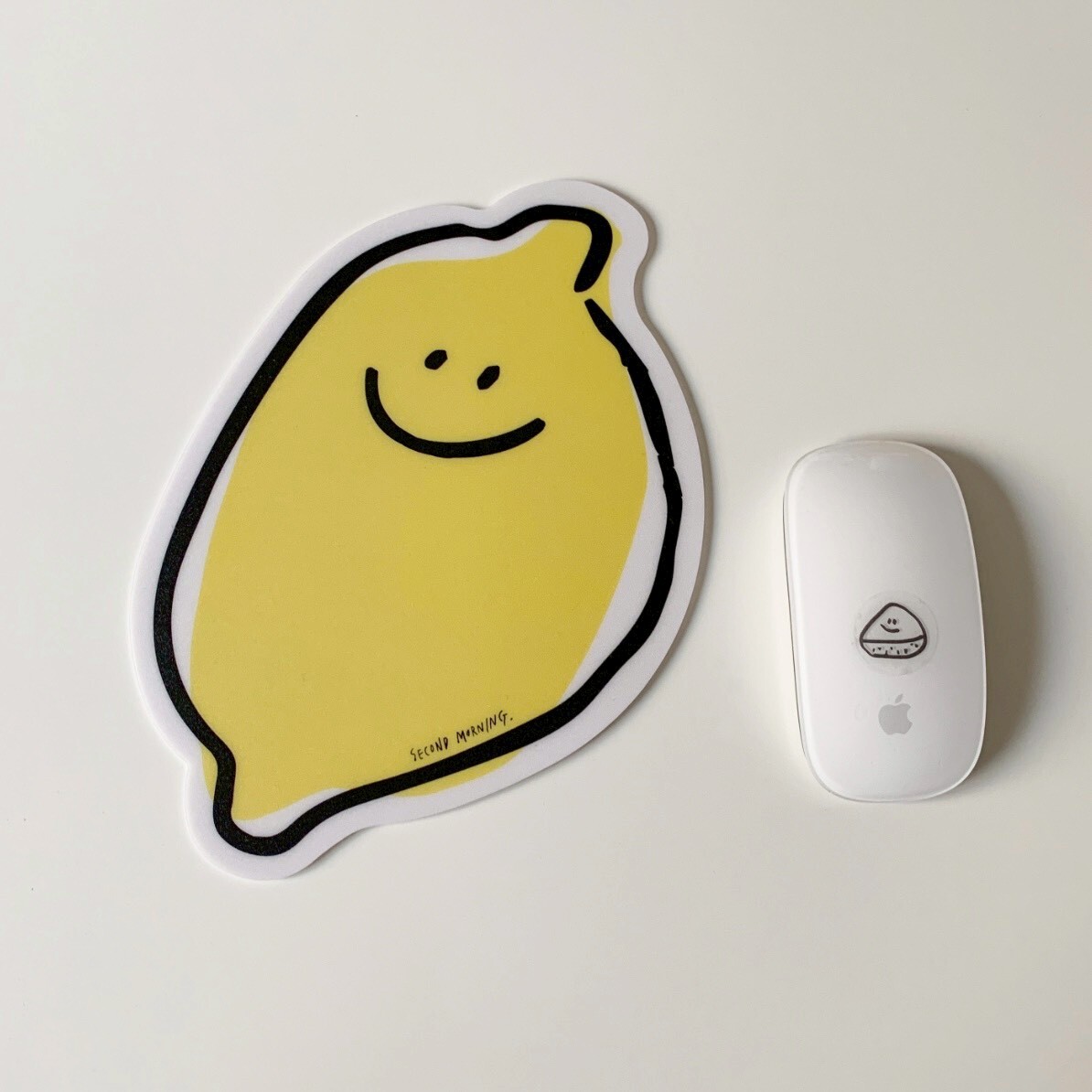 韓國 Second Morning 地瓜 檸檬 滑鼠墊