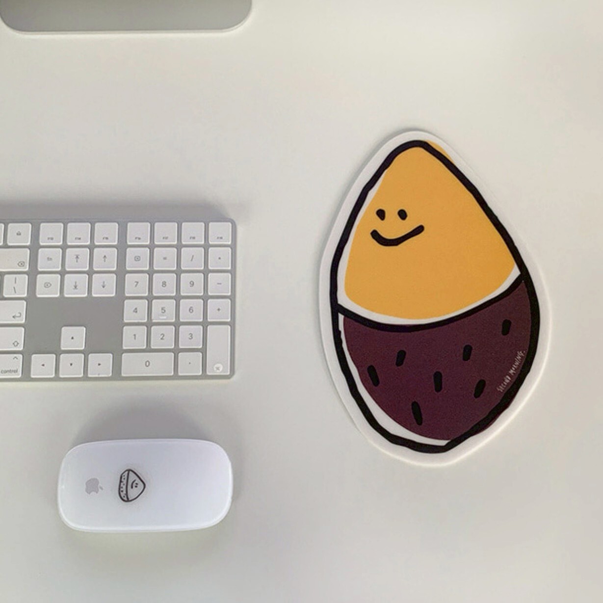 韓國 Second Morning 地瓜 檸檬 滑鼠墊