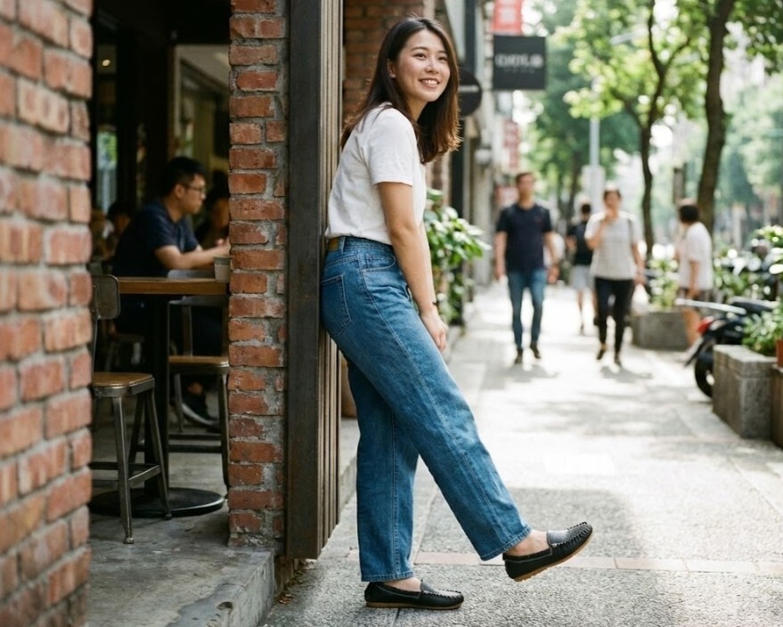 推薦 Sanly Joy 真皮豆豆鞋,無港寶軟式設計能完美包容高腳背與肉肉腳,極致柔軟的真皮材質適應各種腳型,是寬腳女生日常休閒與懷孕水腫期的最佳舒適選擇。