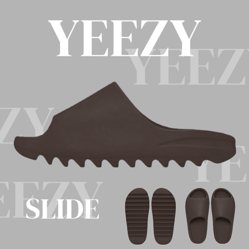 YEEZY SLIDE 深棕 咖啡 YE KANYE WEST 拖鞋 鋸齒 休閒 YS-01
