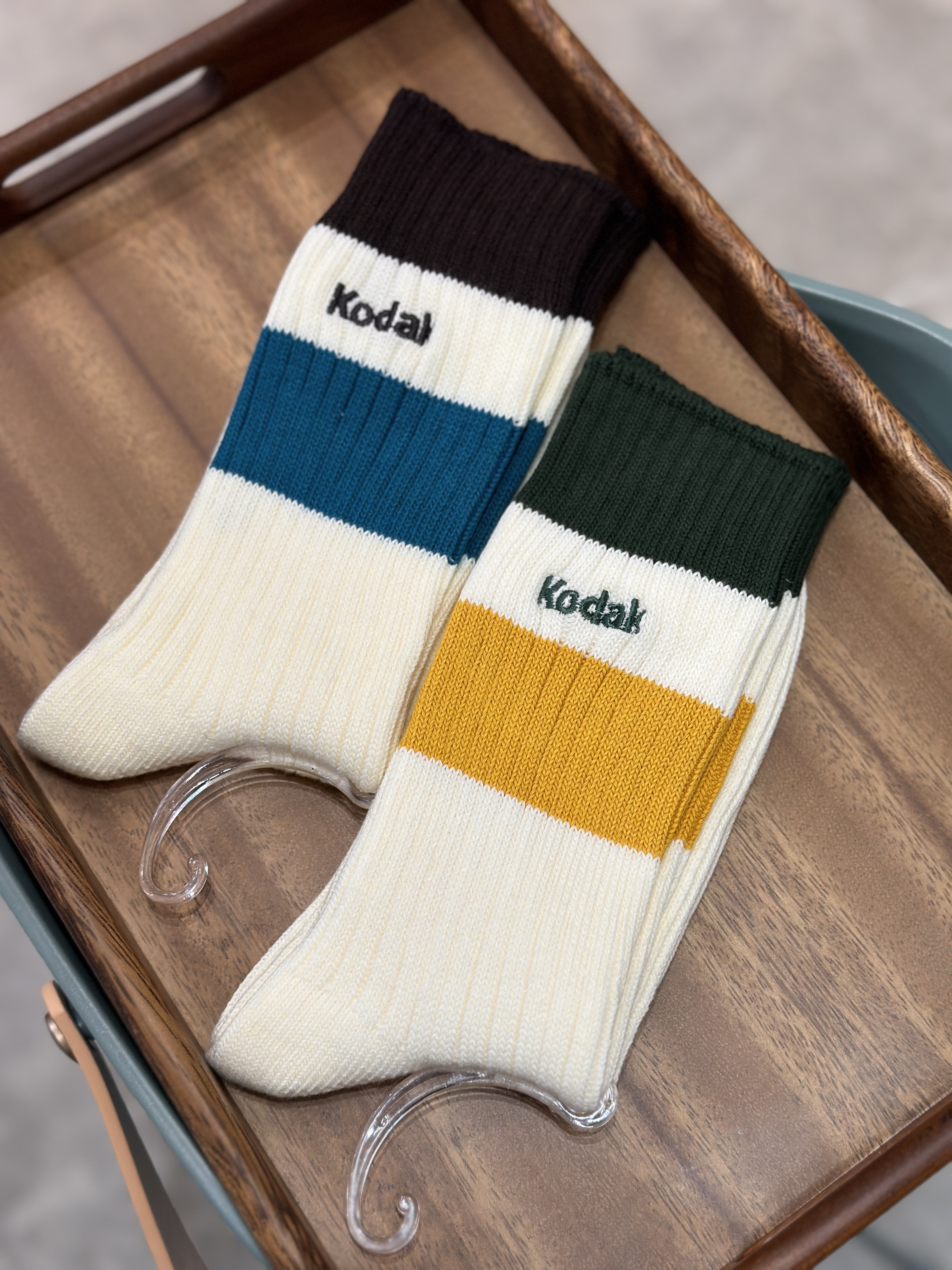 【現貨】Kodak 柯達 漸層色塊 中筒襪 襪子 K5443LSC35