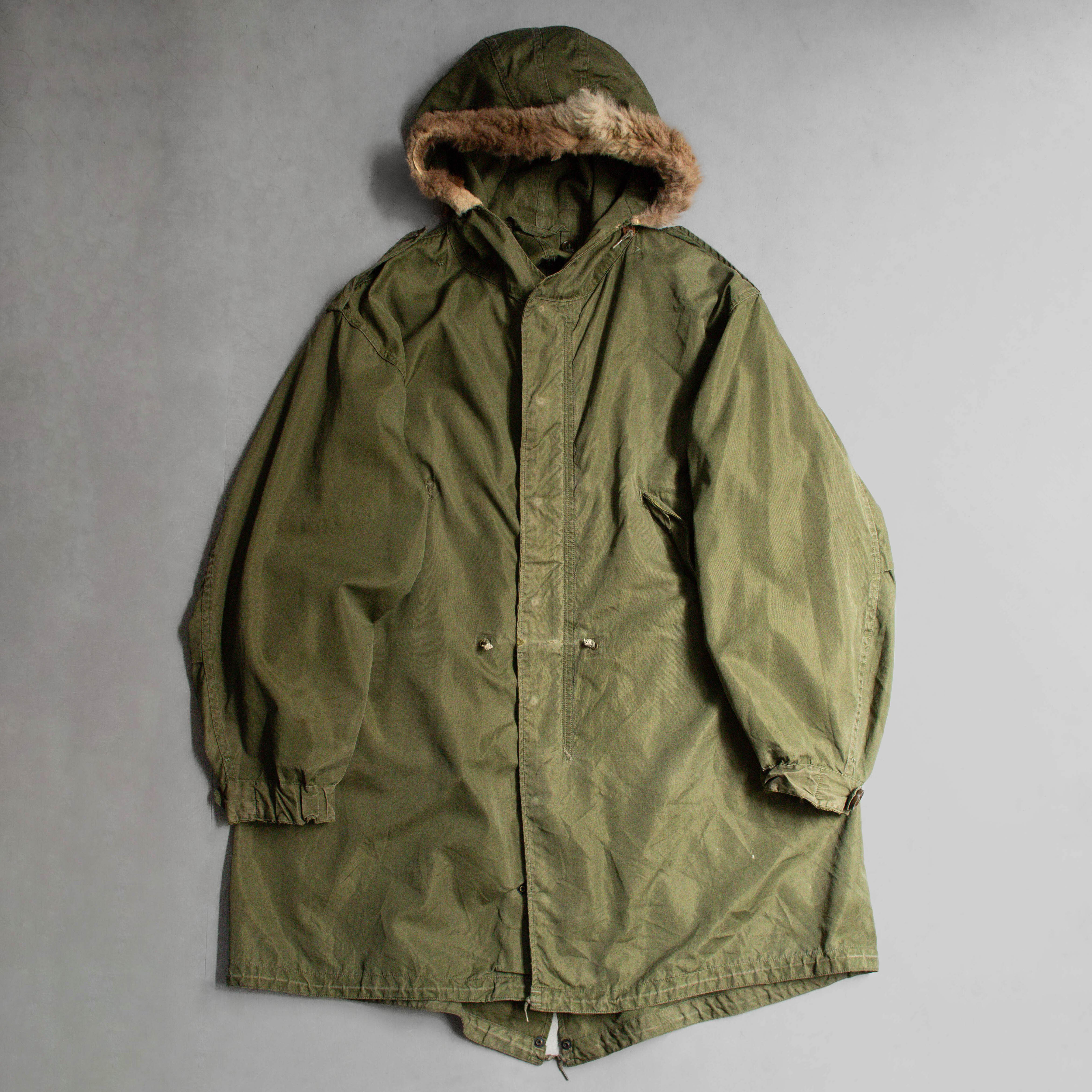US ARMY M51 FISHTAIL PARKA 美軍 公發 軍綠 魚尾 長大衣 無內裏 A