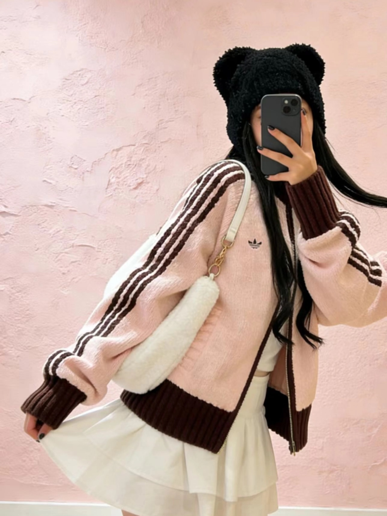 ADIDAS ORIGINALS KNIT TRACK TOP JACKET針織短版三葉草外套 兩色