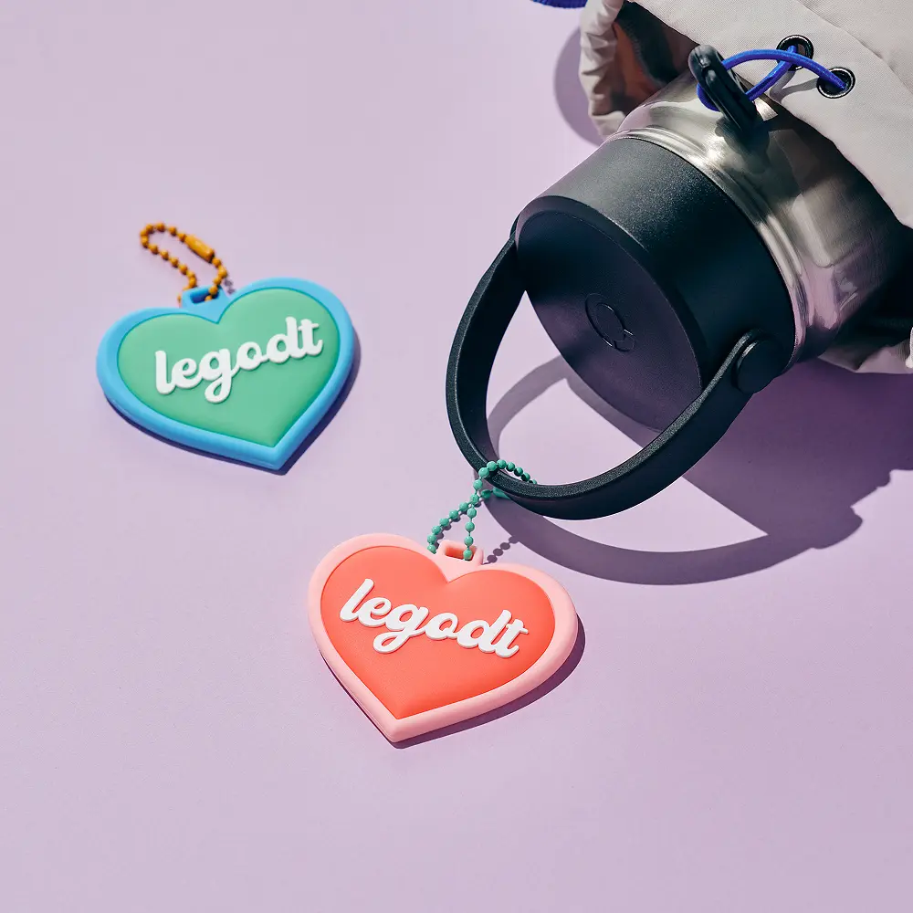 LEGODT Tumku 愛心鏡面掛飾鑰匙圈【2款款式】