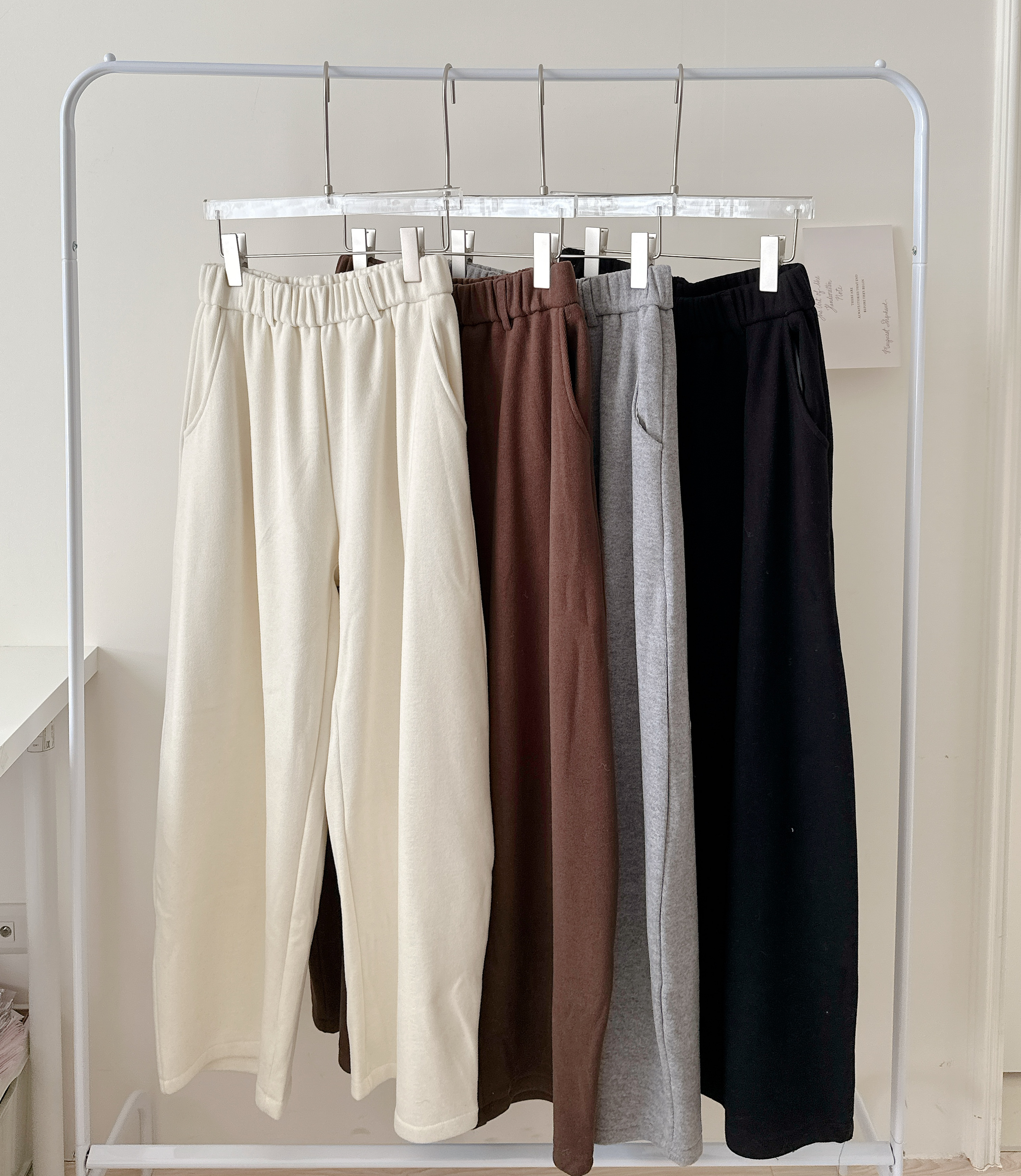 超級柔軟😍☁️軟綿綿內刷絨彎刀棉褲💕共4色