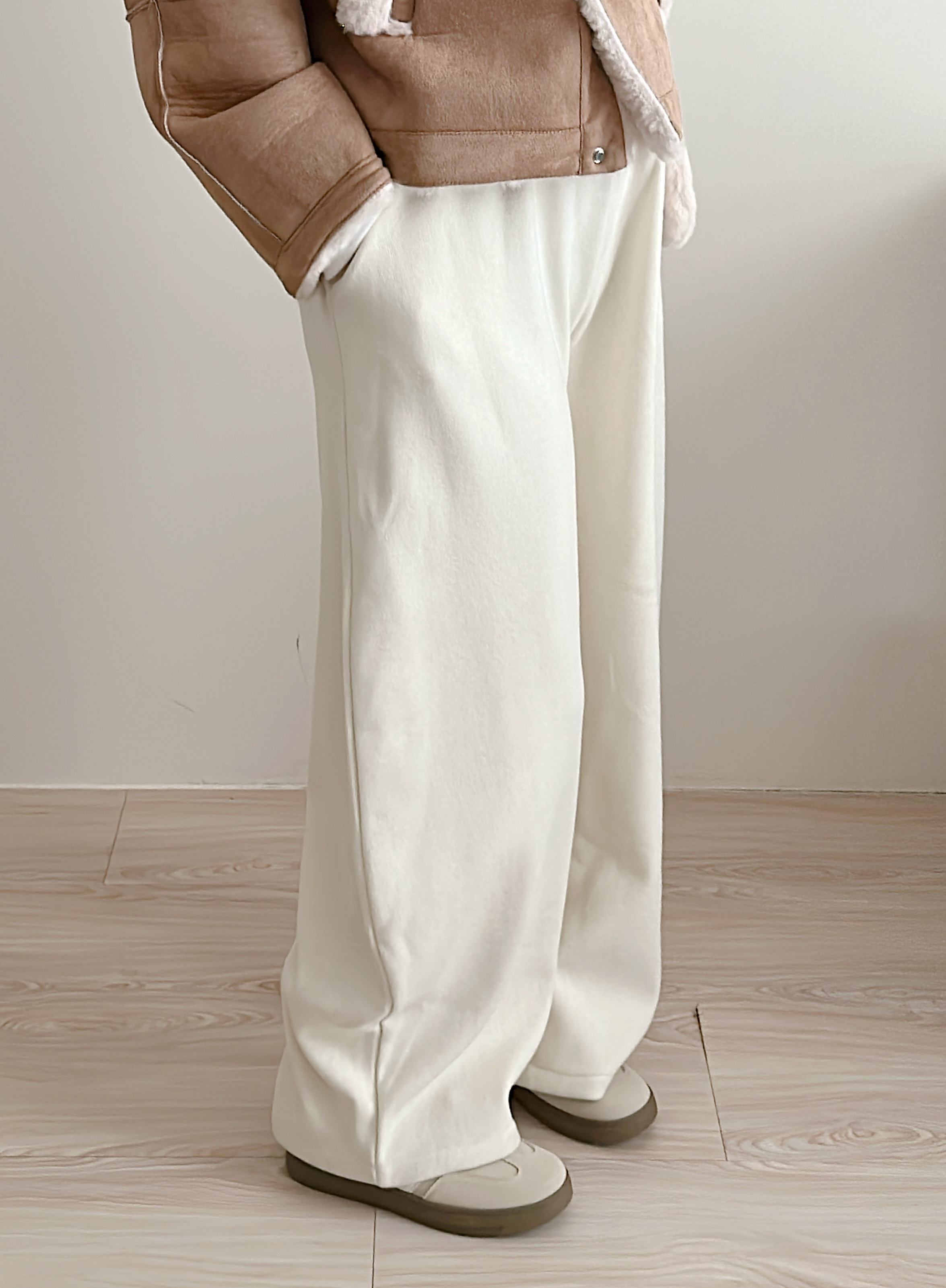 超級柔軟😍☁️軟綿綿內刷絨彎刀棉褲💕共4色