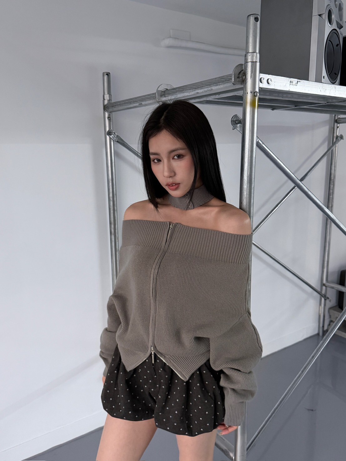 小愛心毛呢雲朵短褲