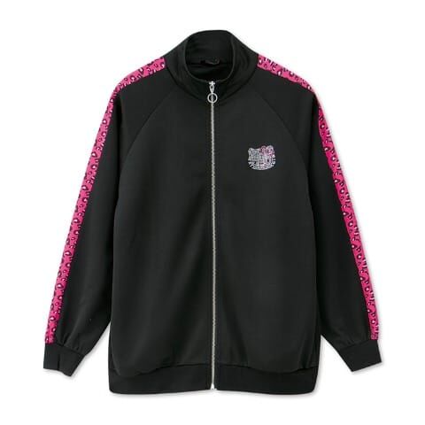 26019-KT Sanrio Hello Kitty 拉鏈外套 豹紋 粉紅色 #JP-SM25-213BK