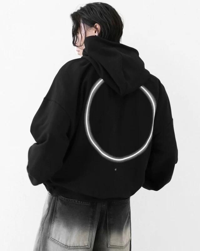 OverSize英文字圖案連帽衛衣 UNSTANDARD-136T