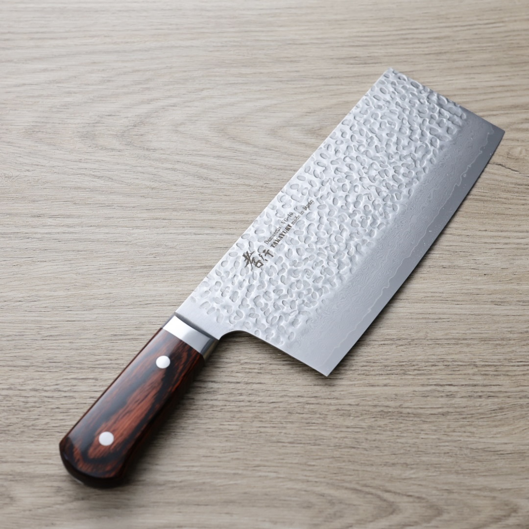 堺孝行 中華包丁 195mm VG10鋼 33層鎚目大馬士革 洋柄