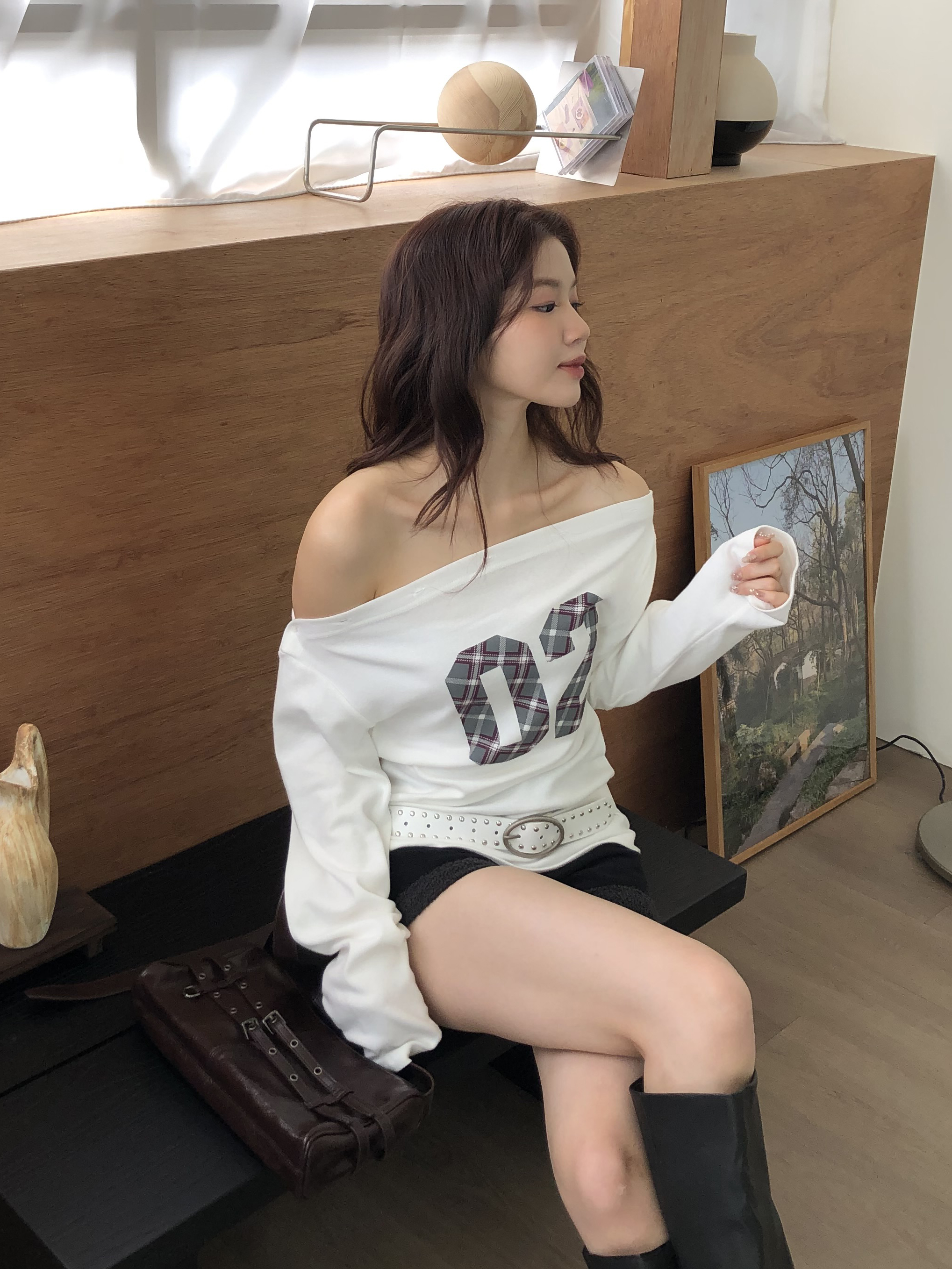 Check Number Tee #上衣