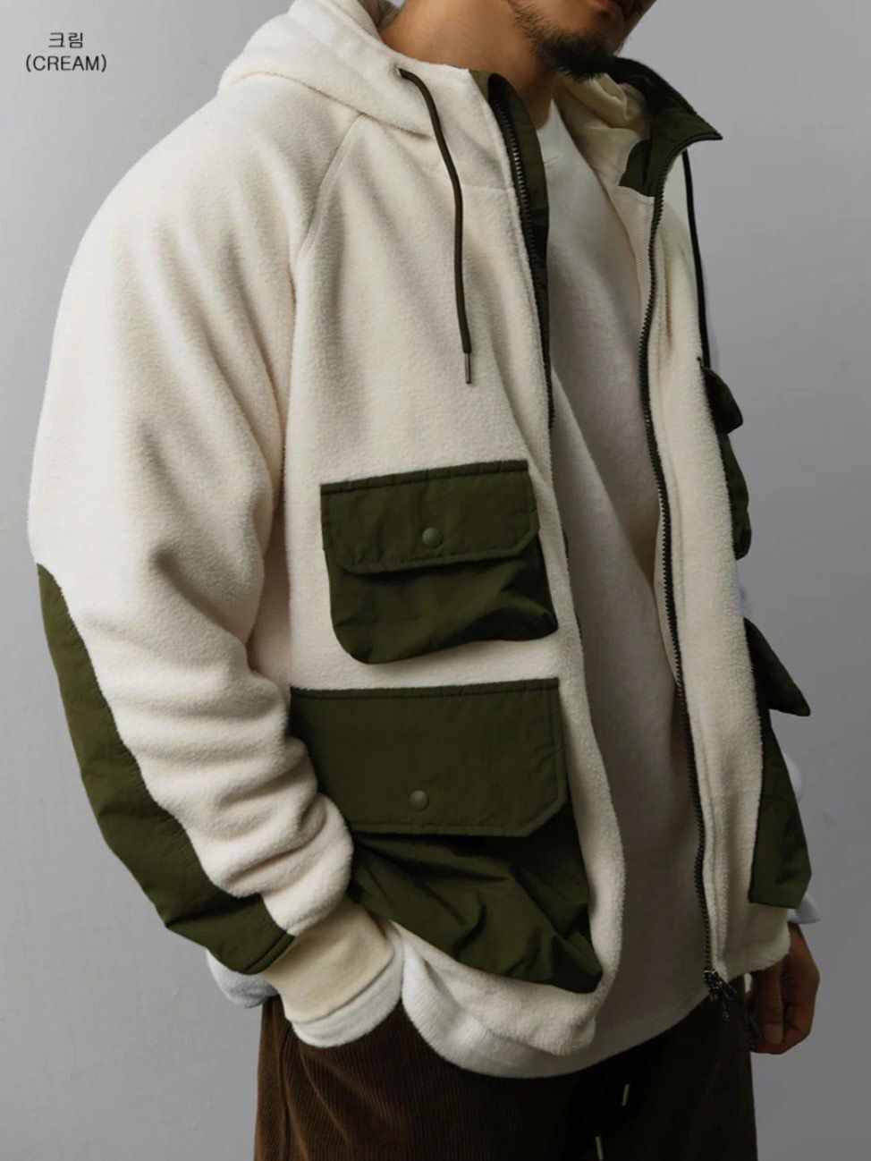 四袋連帽拉鍊外套(薄夾棉) SPECTOR-124JK