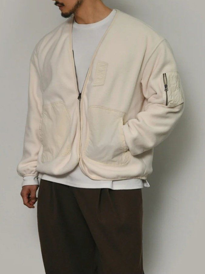 淨色拉鍊外套(薄夾棉) SPECTOR-125JK