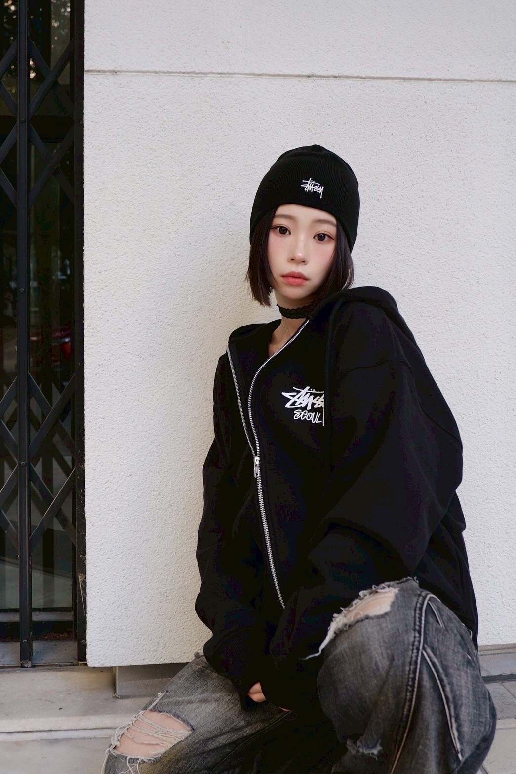 <快速出貨> Stussy Stockx Seoul ZIP Hood 首爾 棉外套 黑