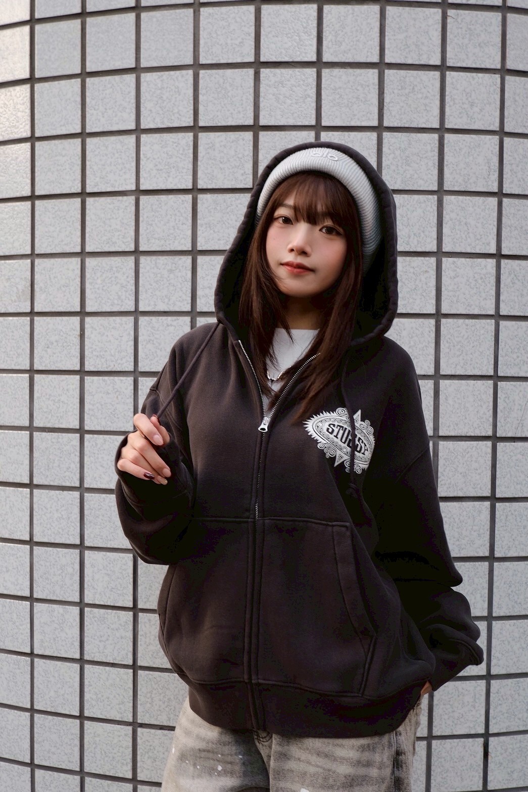 <快速出貨> Stussy Mantra Zip Hoodie 棉外套 黑