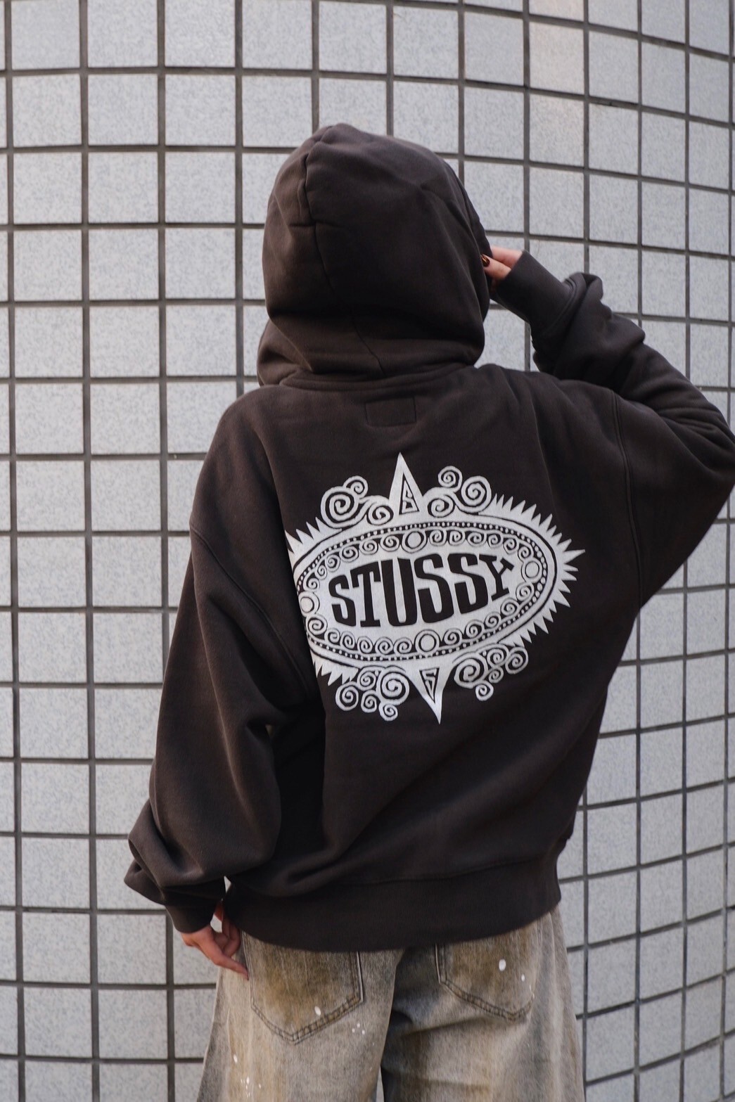 <快速出貨> Stussy Mantra Zip Hoodie 棉外套 黑
