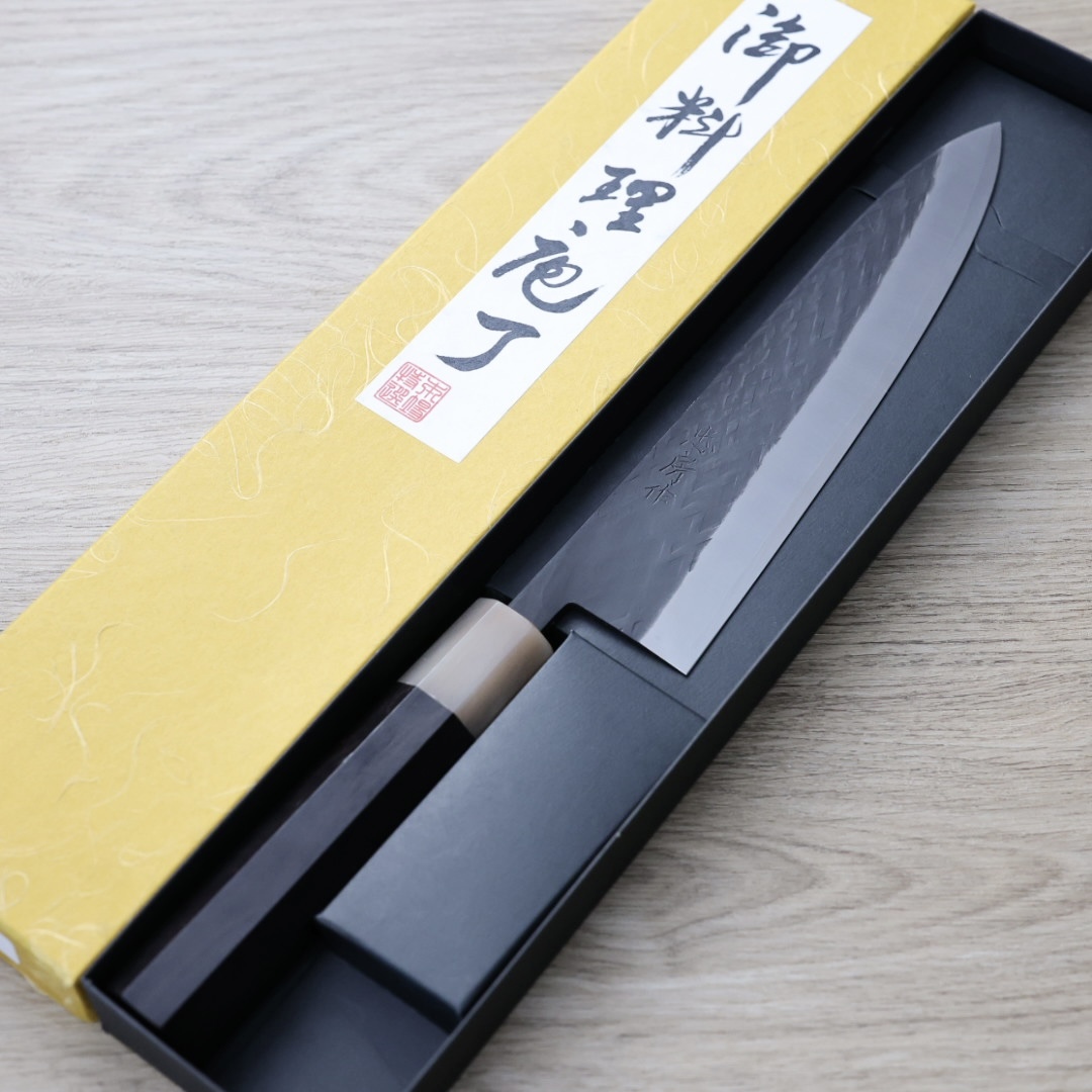 忠房 牛刀 210mm SLD鋼 黑打