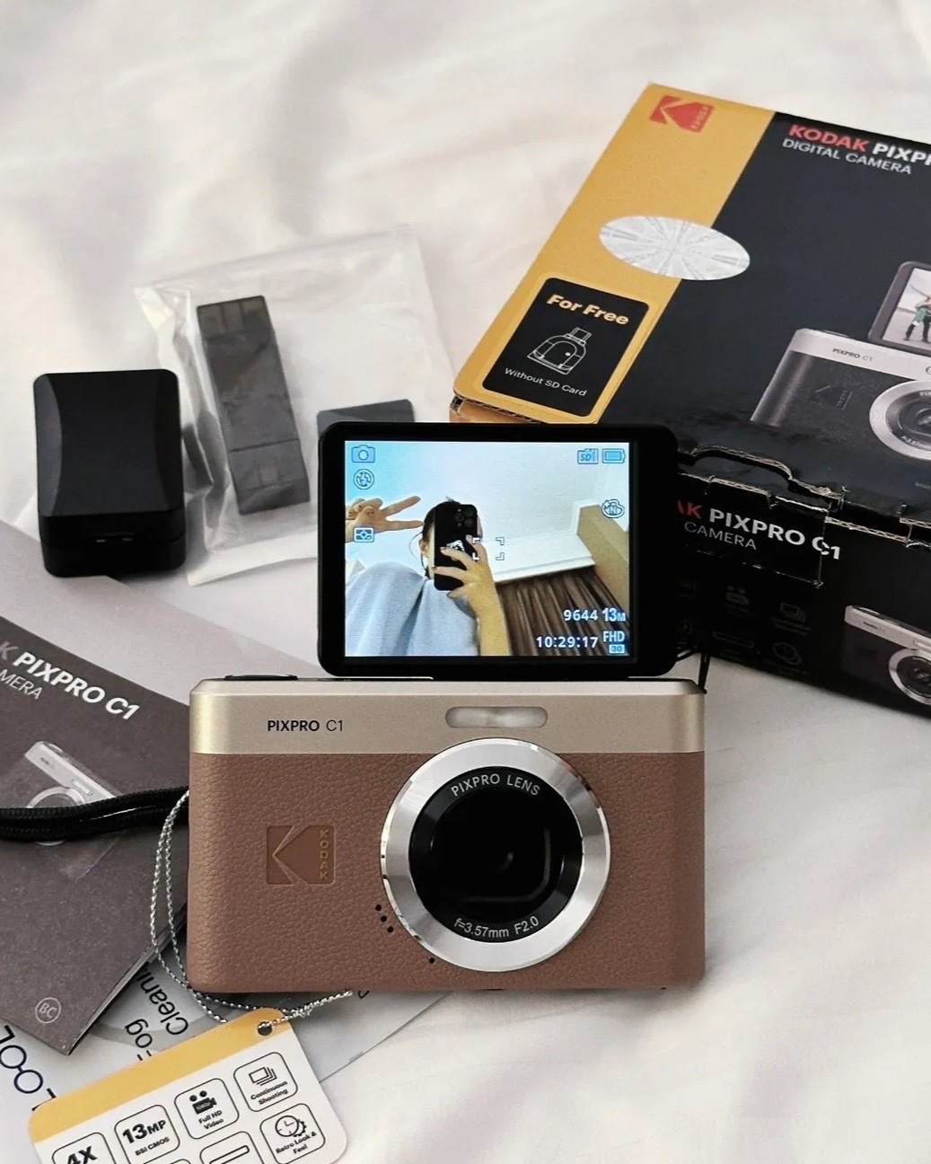 【逢甲FUZZY】KODAK 柯達 PIXPRO C1 數位相機 Digital Camera 黑色 棕色