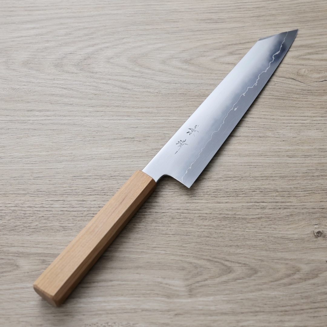 馬場刃物 景清 切付牛刀 240mm 銀三鋼 櫻/付鞘